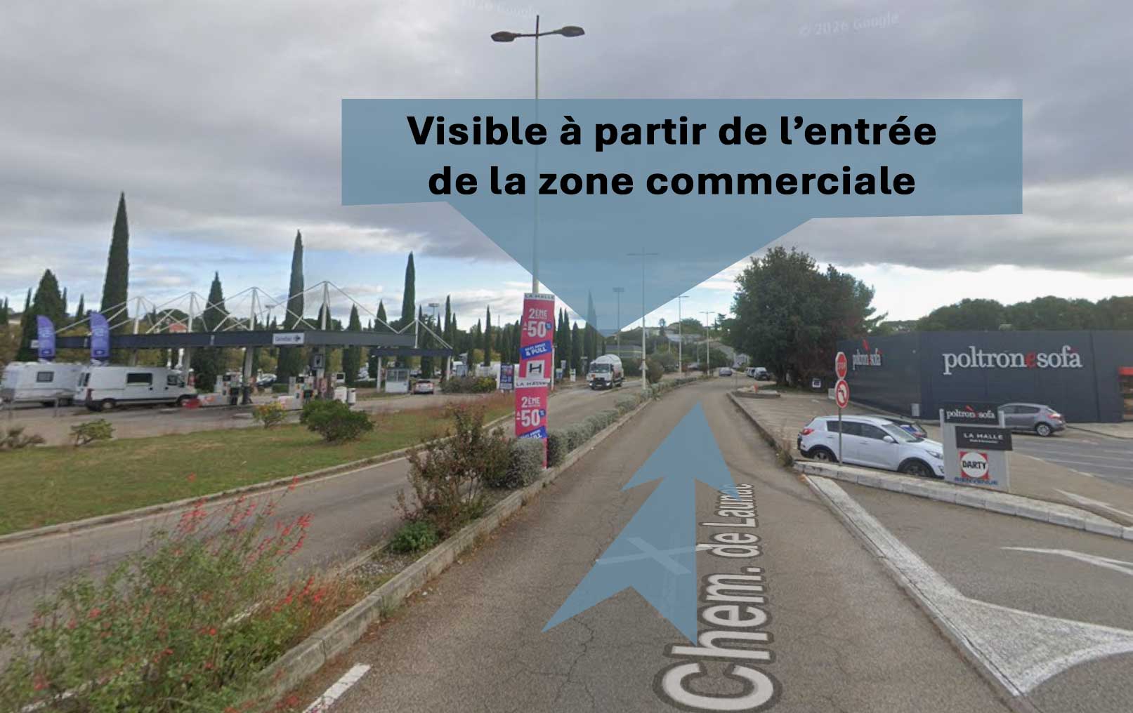 Accés zone commerciale